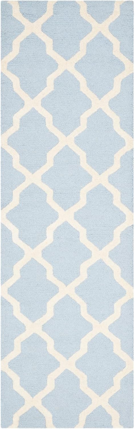 SAFAVIEH Spalier Teppich für Wohnzimmer, Esszimmer, Schlafzimmer - Cambridge Collection, Kurzer Flor