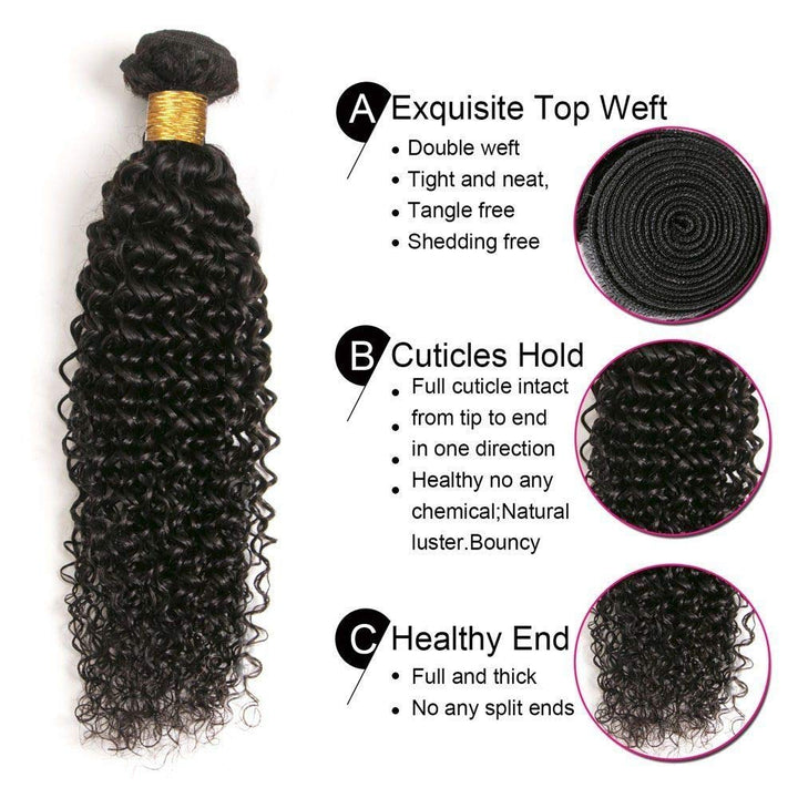 Kinky Curly Bundles Human Hair Menschliches Haar Brasilianisches Echthaar Tressen Locken Brazilian V