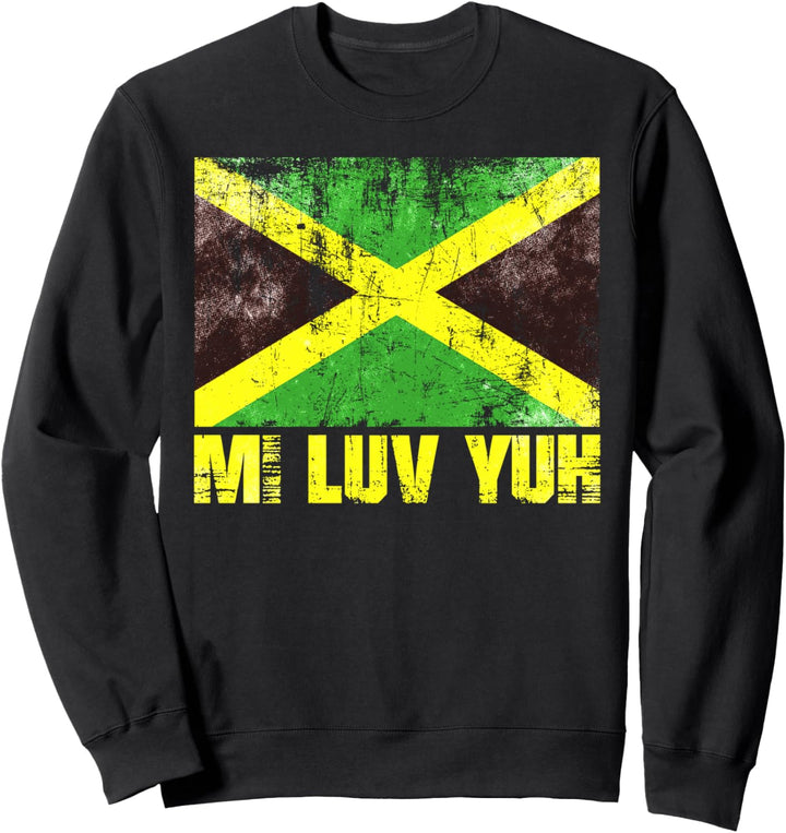 Jamaika Jamaikanische Flagge Karibik Urlaub Reggae Sweatshirt