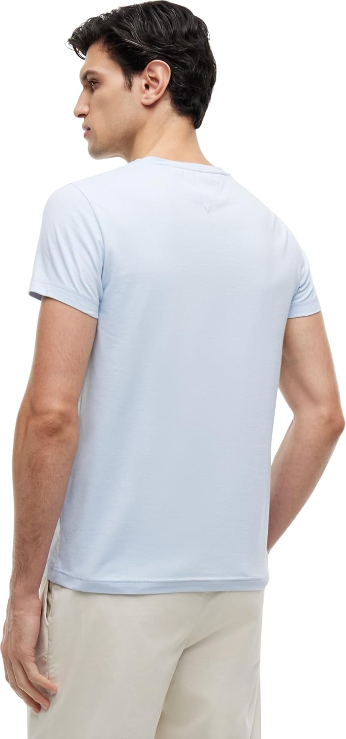 Tommy Hilfiger Herren Kurzarm T-Shirts XS Blue (Breezy Blue), XS Blue (Breezy Blue)