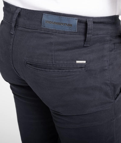 Indumentum Chino Hose Basic Slim Fit IS-305 30W / 30L Dunkelblau, 30W / 30L Dunkelblau