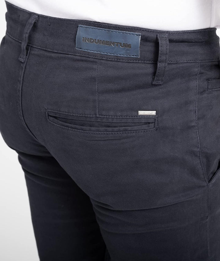 Indumentum Chino Hose Basic Slim Fit IS-305 29W / 32L Dunkelblau, 29W / 32L Dunkelblau