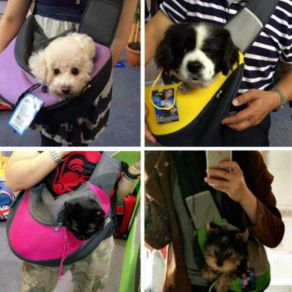 Tragbar Haustier Hunde Katzen Welpen Umhängetasche Reise Träger Schulter Beutel Atmungsaktiv Mesh Tr