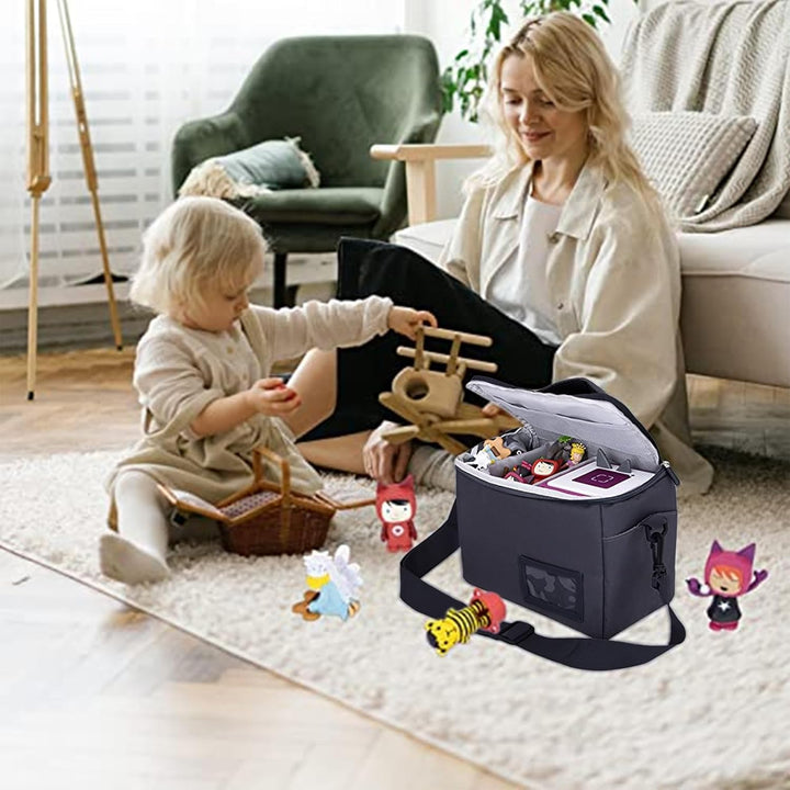 Chedin Tasche Kindergepäck viel Platz für Toniebox Figuren Tigerbox Transport Folie Hörfiguren Musik