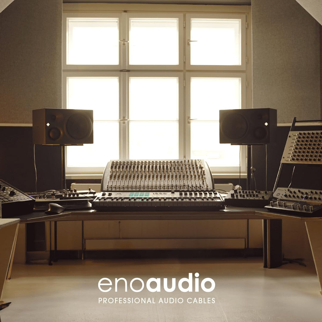 enoaudio Mogami 2534 Quad Professionel Studio Kabel | Neutrik Gold Cinch RCA - 6,3mm TS klinke | HiF