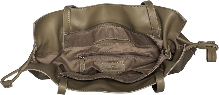 TOM TAILOR Damen Seda Shopper, 30x12x28 Sage, Sage