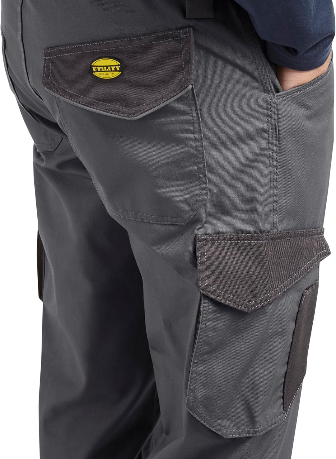 UTILITY DIADORA Herren Cargo Pants Staff ISO 13688:2013 (1er Pack) 44-46/L 75070 Stahlgrau, 44-46/L