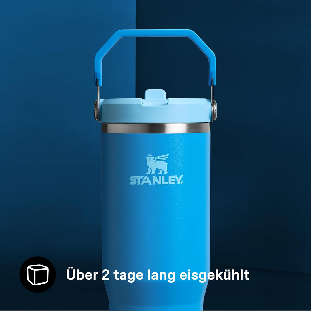 Stanley IceFlow Flip Straw Trinkflasche mit Strohhalm 0.89L - Thermosflasche Hält 12+ Stunden Kalt -