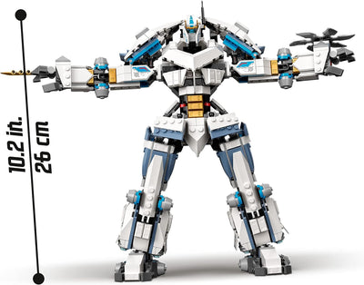 LEGO 71738 NINJAGO Legacy Zanes Titan-Mech Ninja Bauset mit Jay als goldene Figur und 2 Geisterkämpf