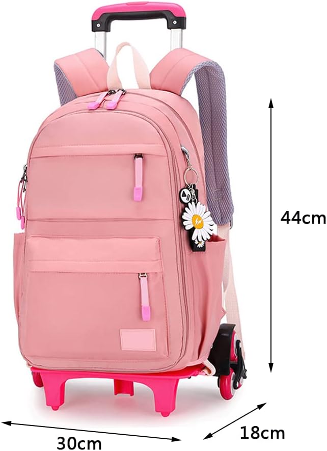 Trolley Schultaschen Rucksack Kinder Rollen Schultasche Trolley Tasche Schulrucksack mit Rädern für