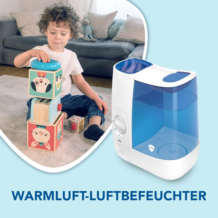 Wick Warmluft-Luftbefeuchter – 3,8-l-Wassertank – Angenehmerer Schlaf und leichteres Atmen – Bis zu