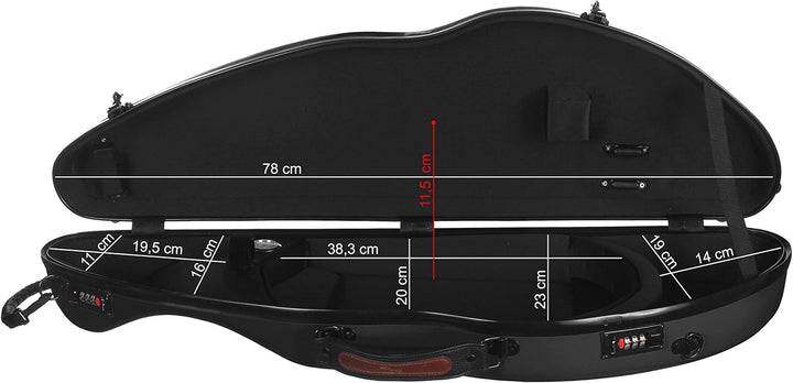 Geigenkoffer Glasfaser Safe Flight 4/4 copper M-Case