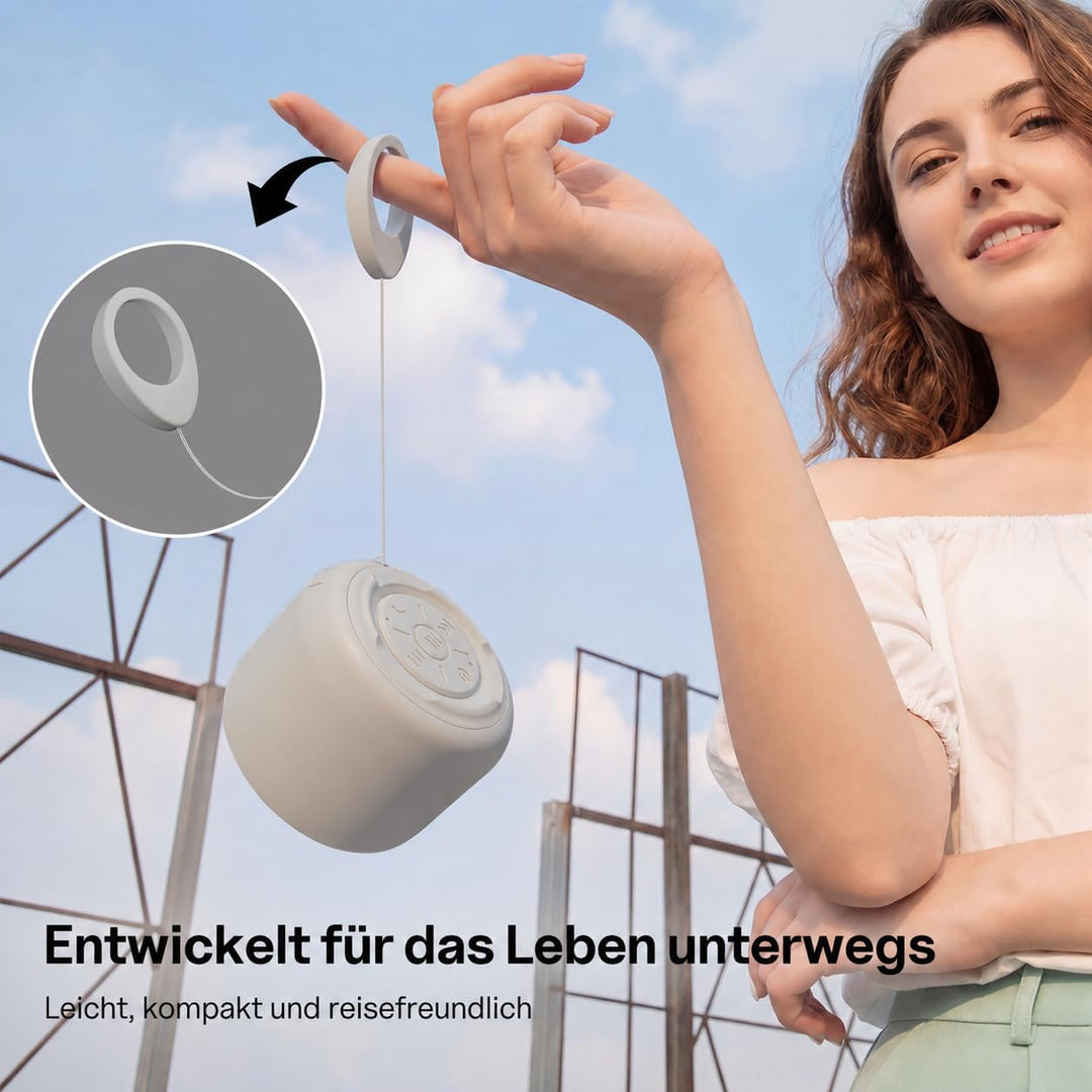 Bobtot Tragbarer Bluetooth-Lautsprecher, kabelloser wasserdichter Lautsprecher mit lautem Stereo-Sou