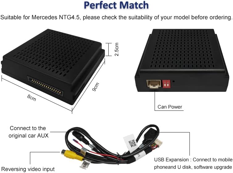 Road Top Wireless Carplay Adapter für Mercedes Benz C/E/CLA/GLA/GLK/CLS/ML/GL/GLK/SLK mit NTG4.5 201