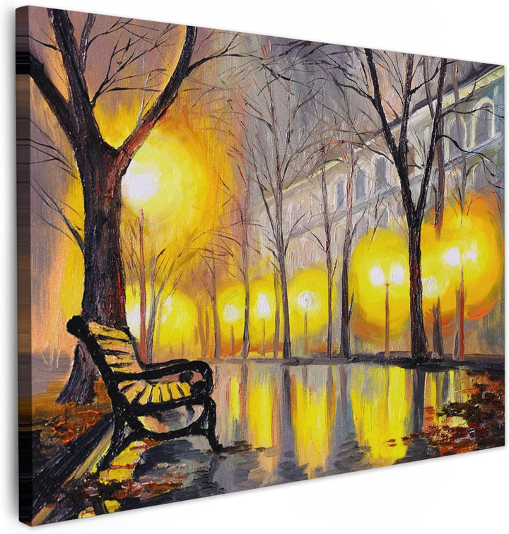 MuchoWow© Bilder 80x60 cm Wohnzimmer Deko Modern Wandbild Foto auf Leinwand Bild Schlafzimmer Room D