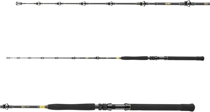 DAIWA BG Big Game 1,68 m 5,50 Ft 3 Teile Progressive Action Big Game Salzwasser Angelrute 5.50 Ft /