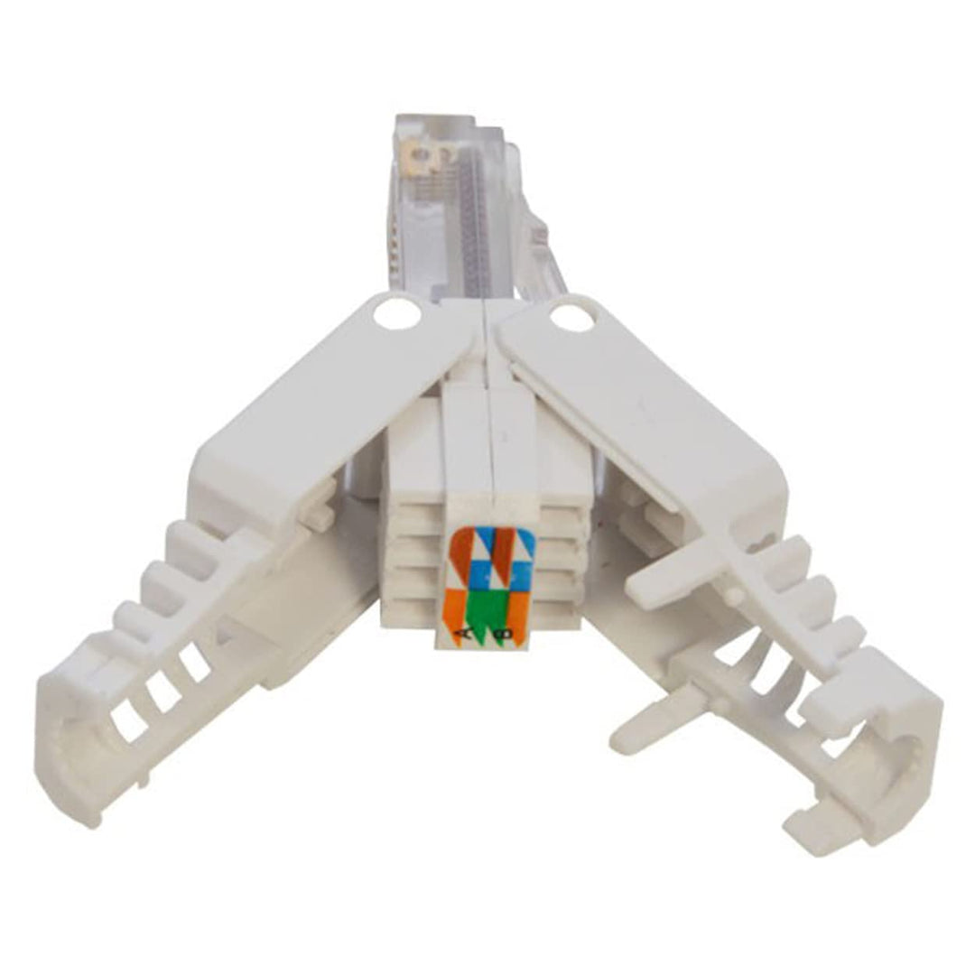 Premium X 50x Netzwerkstecker CAT6 RJ45 Adapter Kupplung für CAT5 und CAT6 Verlegekabel Patchkabel A
