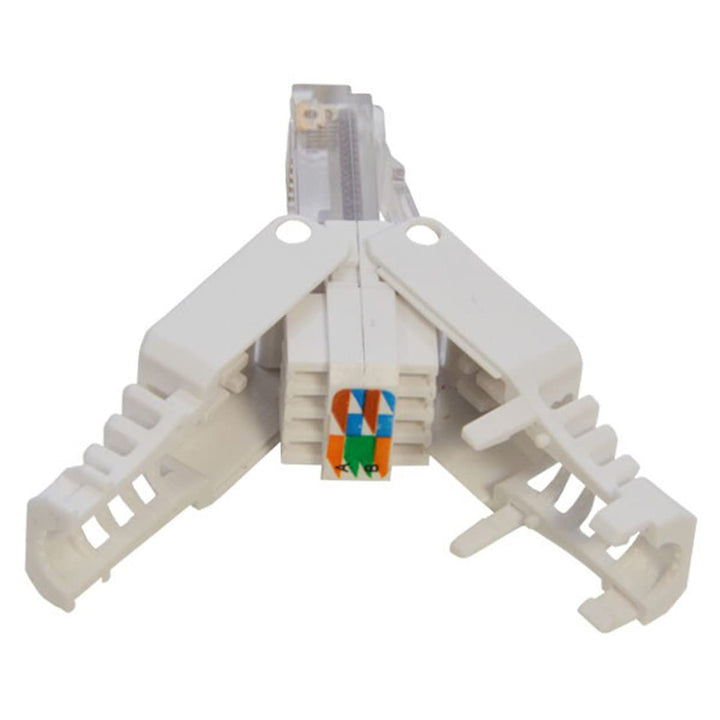 Premium X 50x Netzwerkstecker CAT6 RJ45 Adapter Kupplung für CAT5 und CAT6 Verlegekabel Patchkabel A