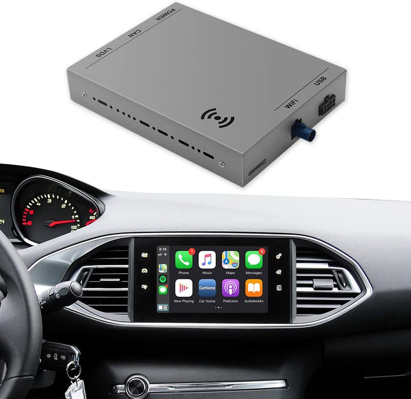 ISUDAR Wireless Carplay Retrofit Decoder Kit für Peugeot & Citroen Picasso DS4 DS3 308 508 208 2008