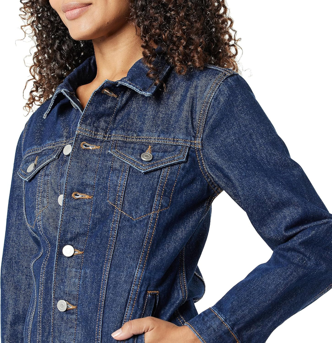 The Drop Jeansjacke für Damen, Zain Lang XXS Dunkles Indigoblau, XXS Dunkles Indigoblau