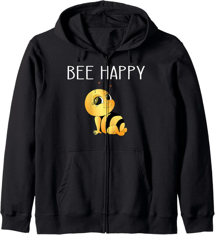 Bee Happy Bienen Imker Bienenzüchter Geschenk Kapuzenjacke