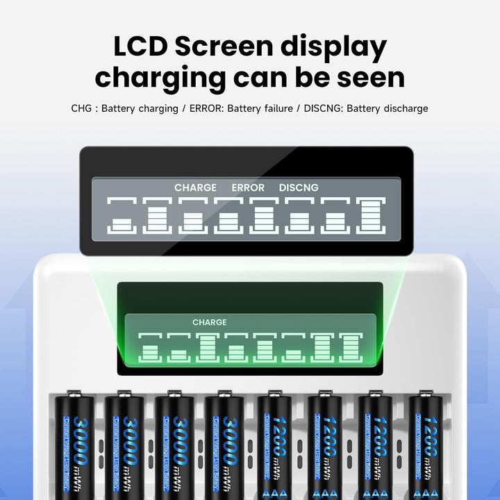 CITYORK AA AAA wiederaufladbare Lithium-Ionen Batterien mit 4 Stücke 1.5V 3000mWh AA Lithium Akku un