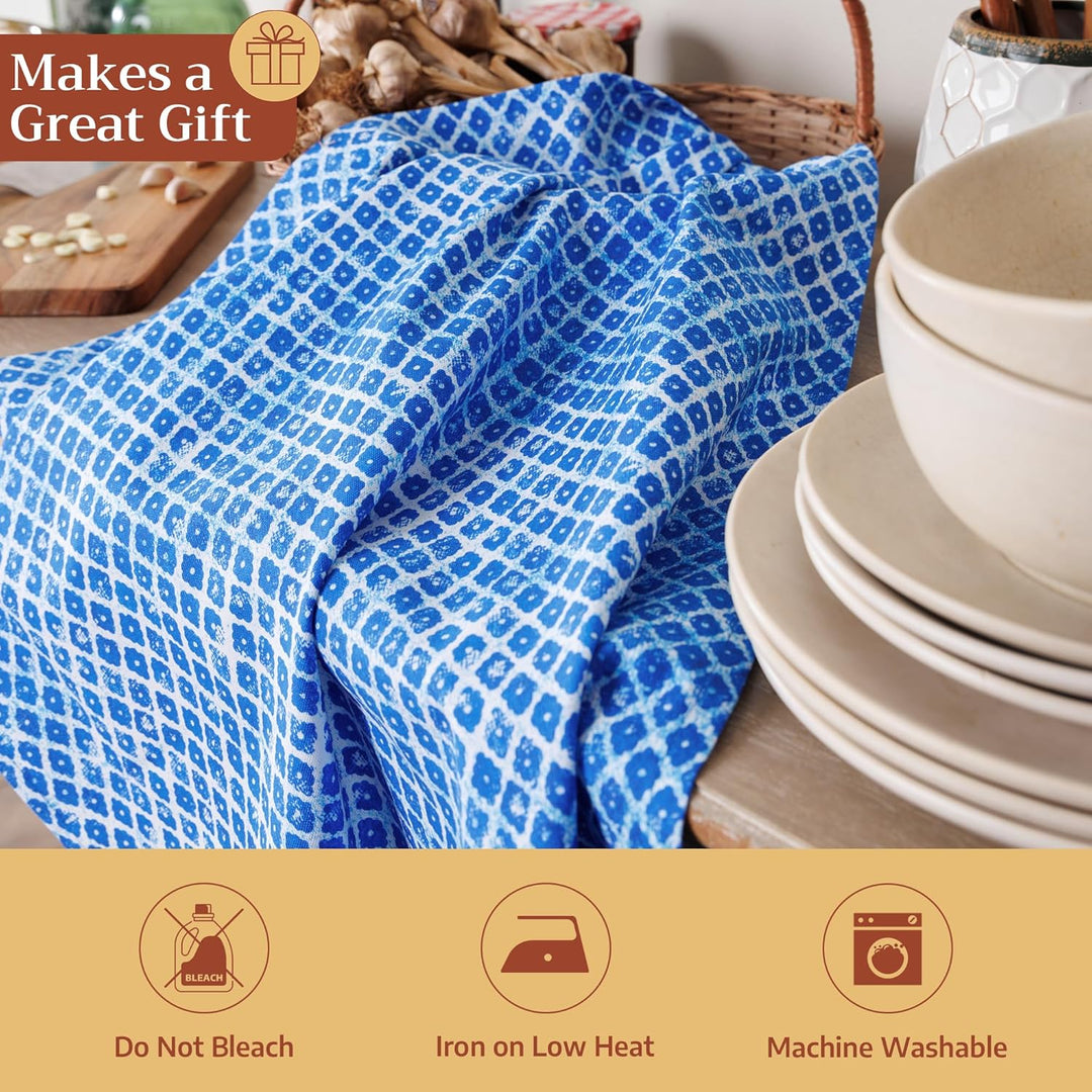 Maison d' Hermine Küchenhandtuch, 100% Baumwolle Set von 3, 50 cm x 70 cm Küchenhandtücher Ostern Ti