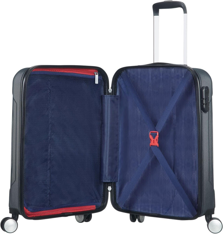American Tourister Tracklite - Spinner Small Koffer, 55 cm, 34L, Dark Slate Schwarz (Dark Slate) S (