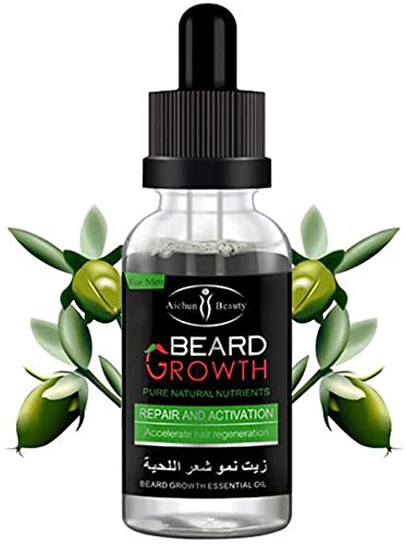 AICHUN BEARD GROWTH OIL Bartöl für Männer zur Bartpflege | brilliante Qualität mit frischem Duft | 1