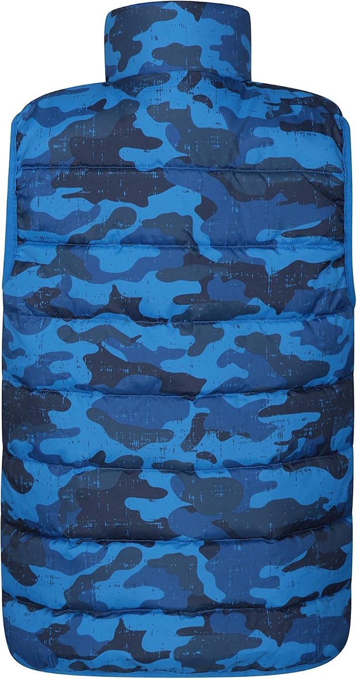 Mountain Warehouse Gepolsterte Kinder-Weste von Rocko - wasserabweisend, Mikrofaserweste, 2 Vorderta
