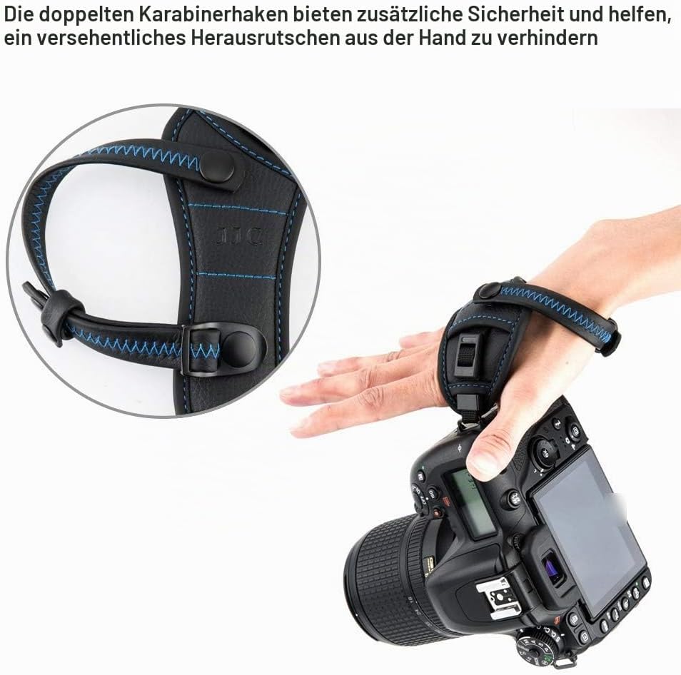 JJC Handschlaufe für DSLR Kamera Canon Nikon Olympus Sony Panasonic Pentax(mit U Typ Plate)