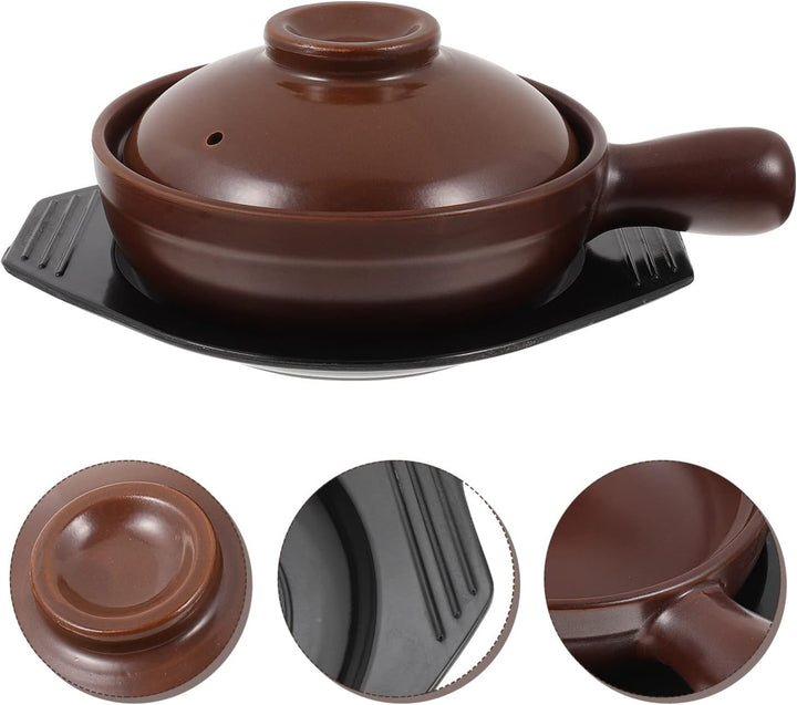 Cabilock Eintopf Porzellan Kochtopf Keramik Kasserolle Chinesische Stieltopf Mit Tablette Traditione