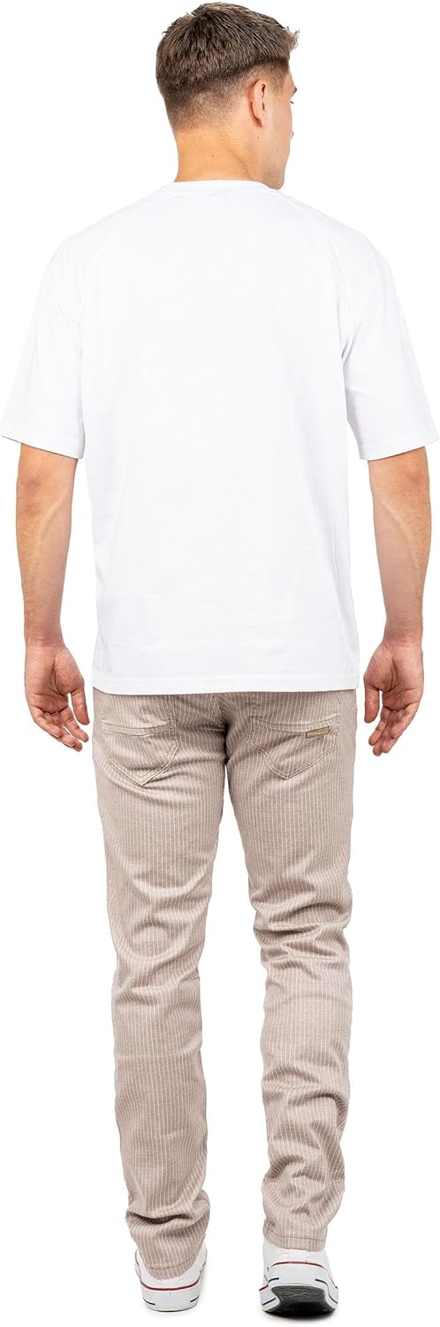 Cipo & Baxx Herren Slim Fit Hose Stoffhose im modernen Look 31W / 32L Beige - 02, 31W / 32L Beige -