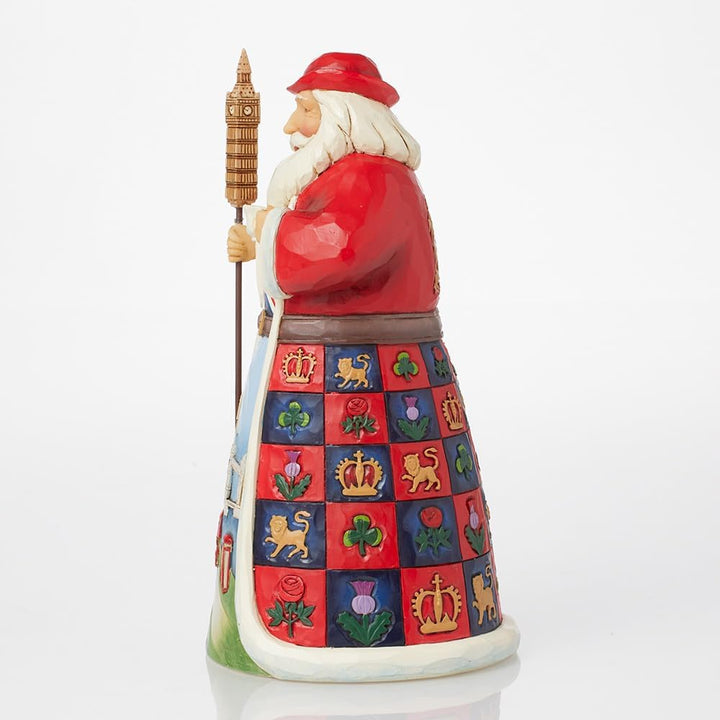 Enesco Jim Shore Heartwood Creek British Santa Around The World Figur, 17,8 cm, Mehrfarbig, 2 Stück