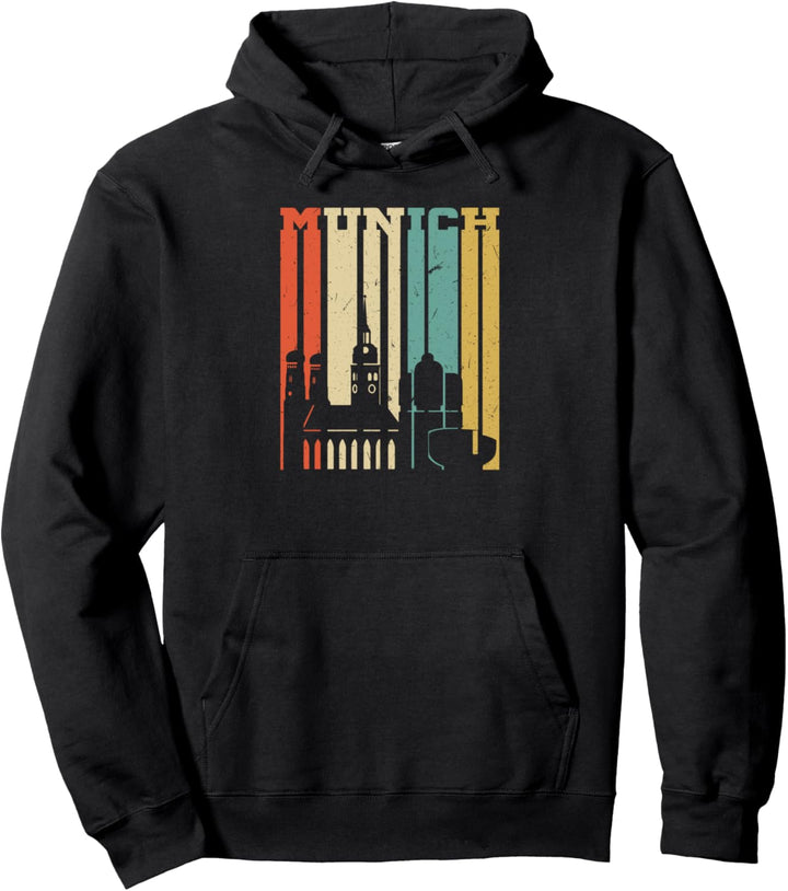 Retro Vintage Passend Munich Pullover Hoodie