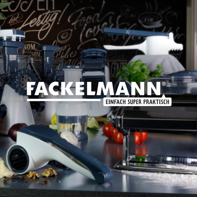 FACKELMANN Fleischwolf mit Gebäckaufsatz #easyprepare, hochwertige Wurstmaschine, manueller Wurstfül