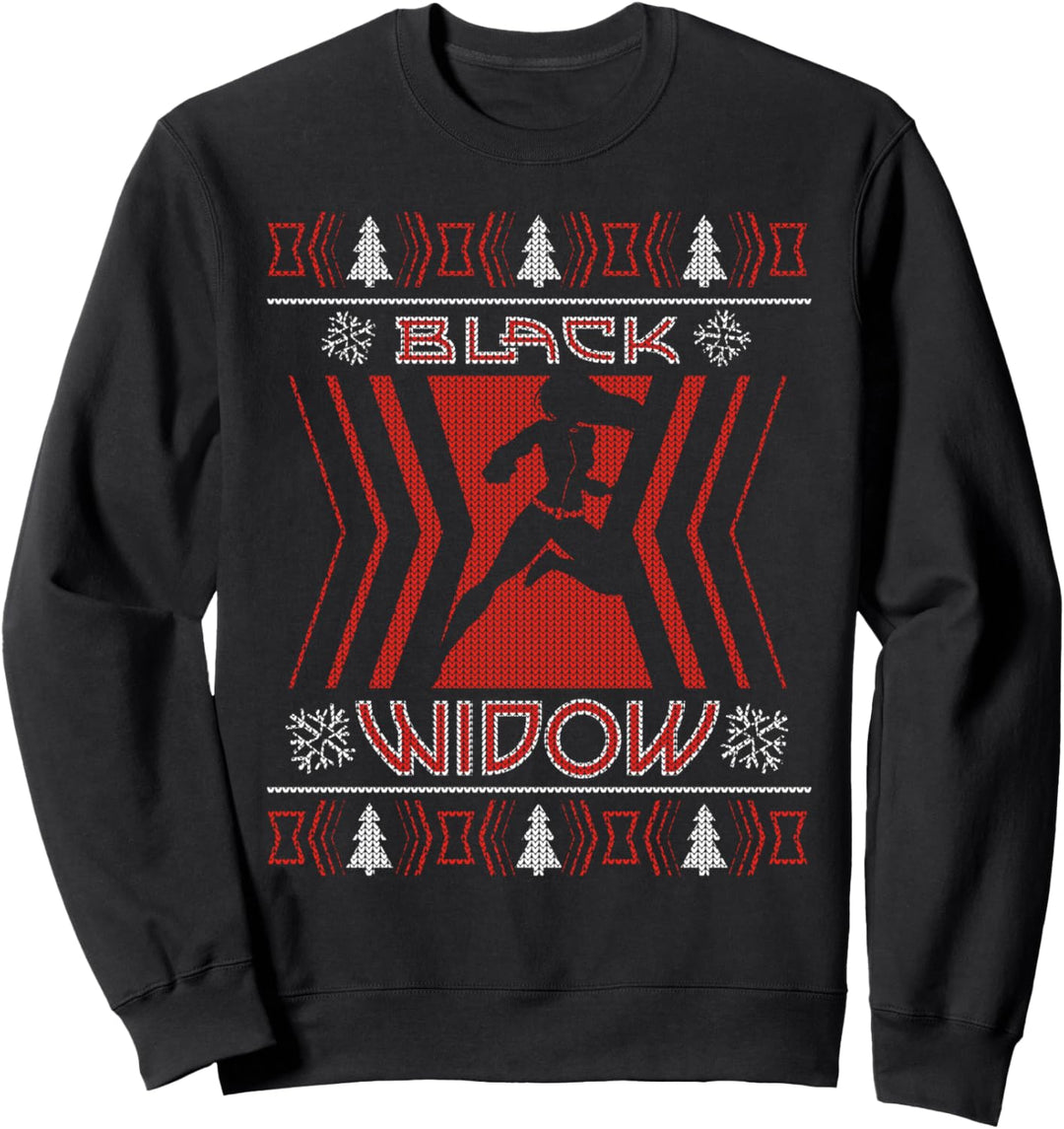 Marvel Black Widow Natasha Romanoff Holiday Sweater Sweatshirt