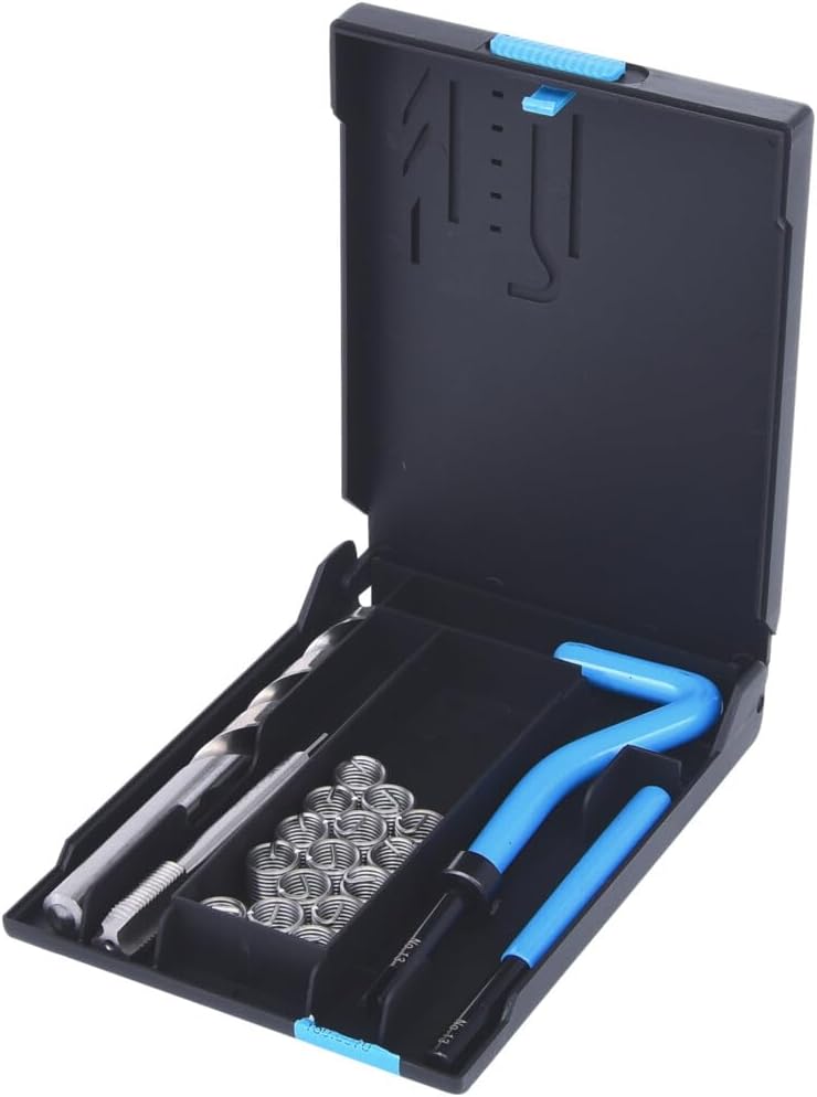 KS Tools 150.6070 Nirostahl Gewinde-Reparatur-Satz M10x1,25x13,8mm, 19-tlg.