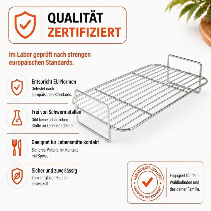Gitter für Heissluftfritteuse kompatibel mit Ninja Foodi Flexdrawer Dual Air Fryer 10,4L/COSORI Dual