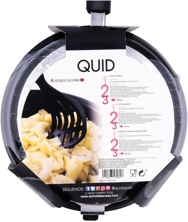 Quid Gastro Doppel-Pfanne, 20 cm, Aluminium, schwarz 39x21x9 cm, 39x21x9 cm