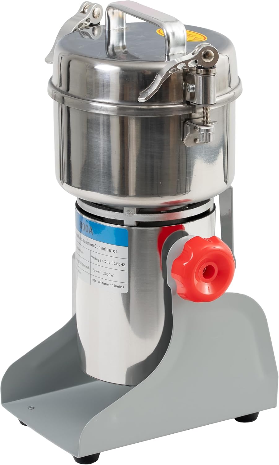 Elektrische Getreidemühle 800 g 3000W – Kaffeemühle Gewürzmühle Edelstahl 28.000 U/min, Profi Zerkle