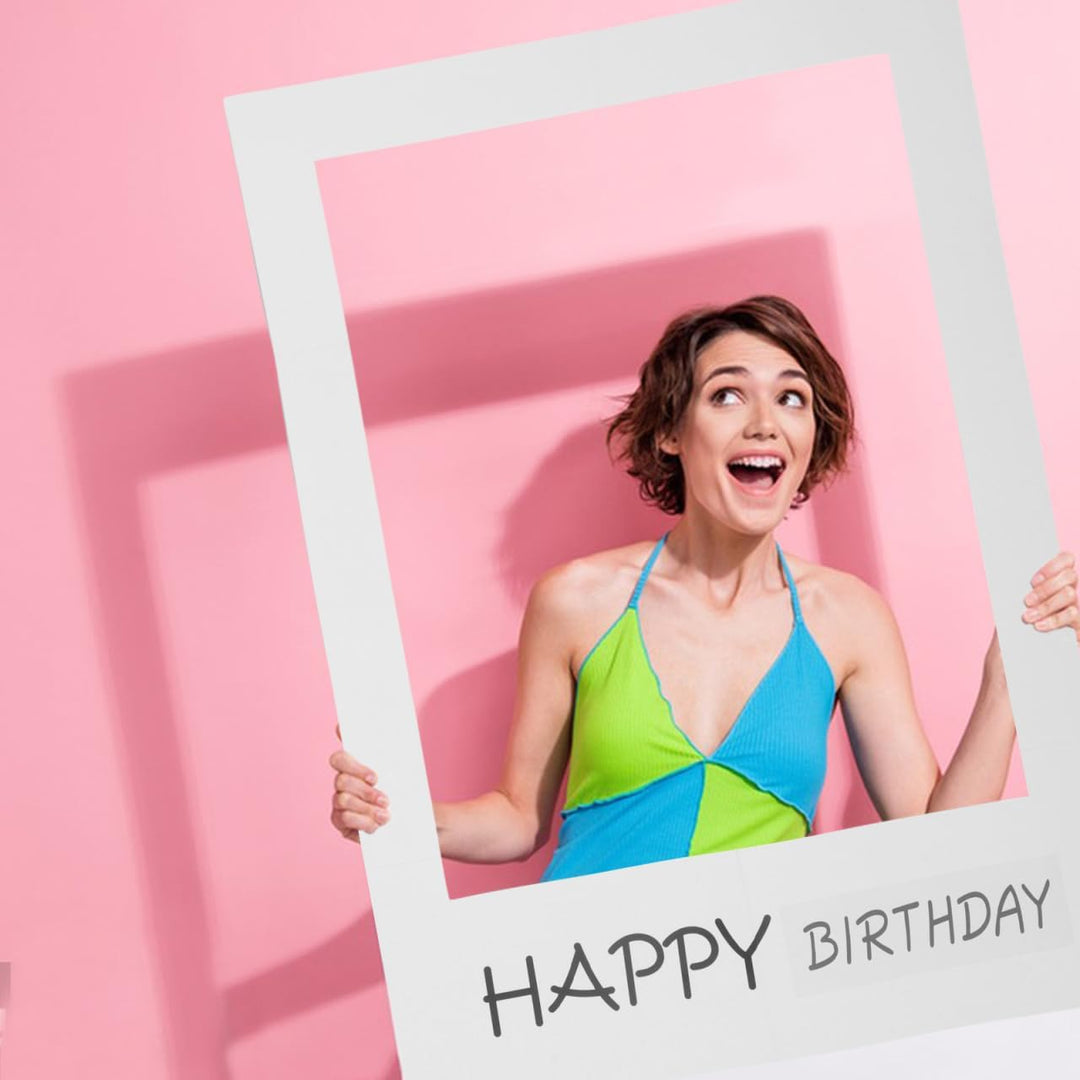 Vaguelly Bilderrahmen für Fotokabinen, Requisiten, Geburtstagsfeiern, Selfie-Rahmen, Happy Birthday,