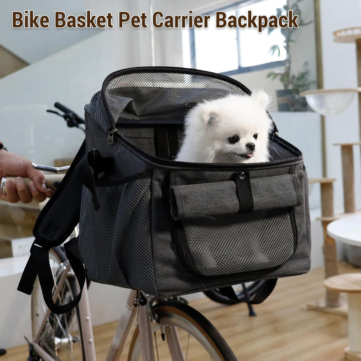 Kavolet Hundefahrradkorb, Kleiner Hundeträger Oxford-Stoff, Haustierträger, Fahrradkörbe für Hunde,