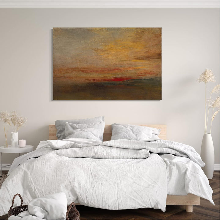 Printed Paintings Leinwand (120x80cm): William Turner - Sunset 120x80 cm, 120x80 cm
