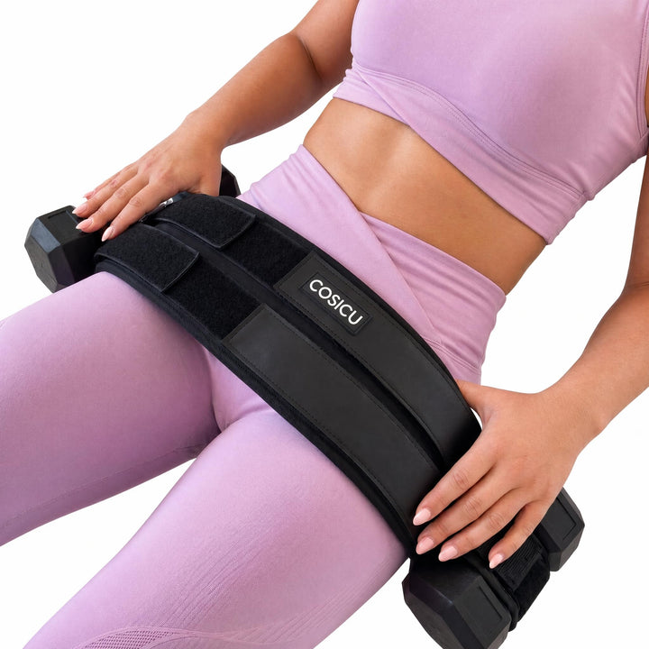 Hip Thrust Gürtel mit 13mm Premium-Polsterung für Hanteln &amp; Glute Training | Belastbar bis zu 180 kg