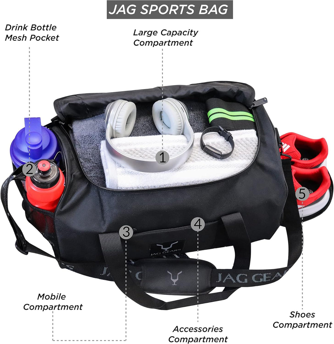 JAG Sporttasche Mit Schuhfach Rucksack - Sports Bags Für Fitnessstudio Zubehör Duffle Bag Für Reisen