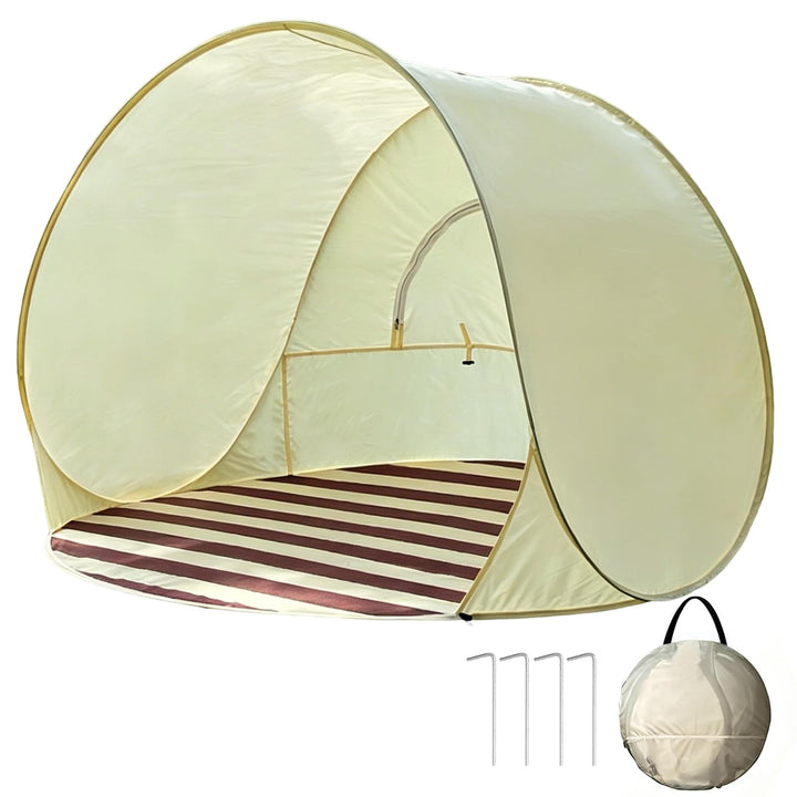 KEAGAN Strandmuschel Pop Up Strandzelt 2-3 Personen Strandzelt | 130×130×110cm Sonnenschutz und Wass