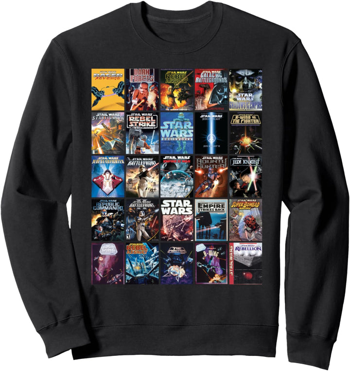 Star Wars Retro Video Game Covers Sweatshirt