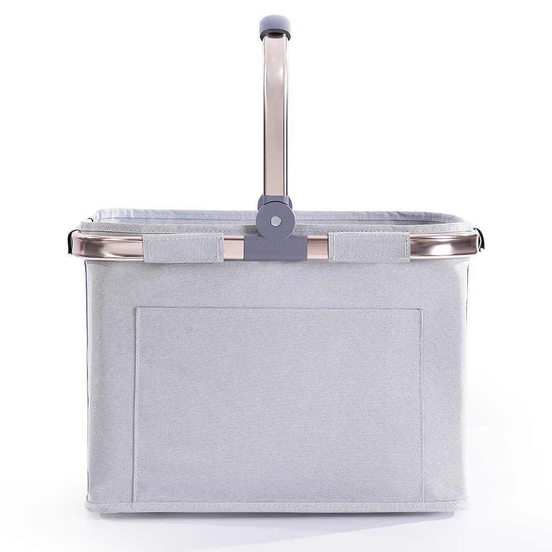 Diurwur® 30L Einkaufskorb Faltbar Tragekorb Gross Einkaufstasche Picknickkorb Klappkorb Reisetasche