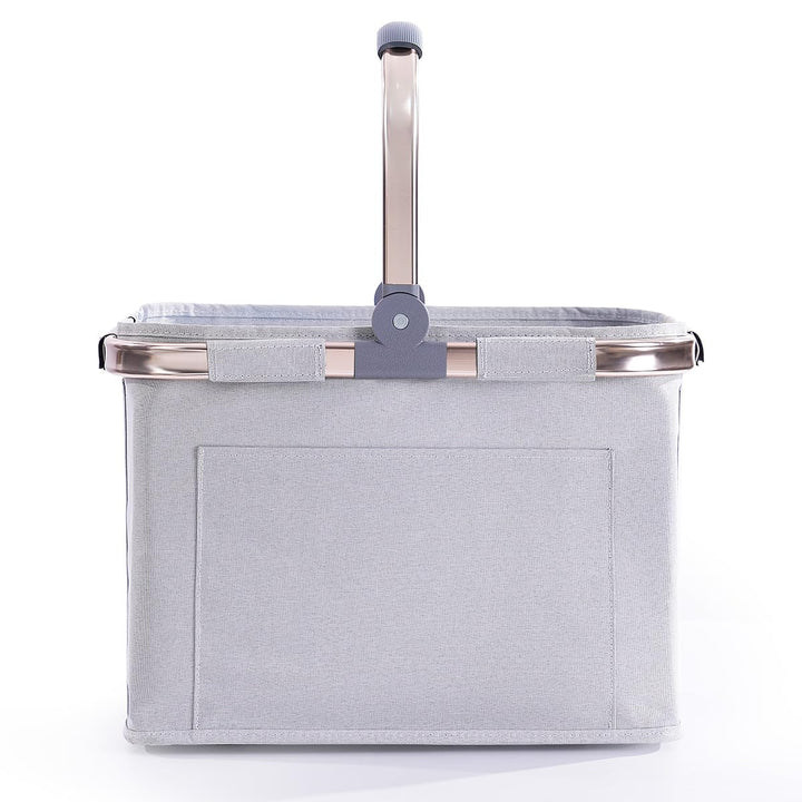 Diurwur® 30L Einkaufskorb Faltbar Tragekorb Gross Einkaufstasche Picknickkorb Klappkorb Reisetasche